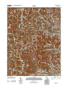 Eureka Missouri Historical topographic map, 1:24000 scale, 7.5 X 7.5 Minute, Year 2012