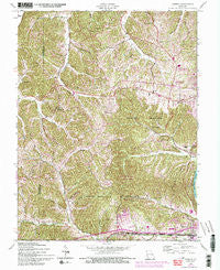 Eureka Missouri Historical topographic map, 1:24000 scale, 7.5 X 7.5 Minute, Year 1954