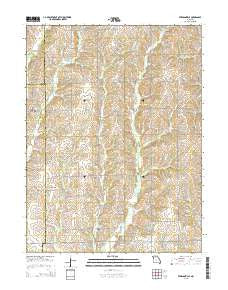 Eversonville Missouri Current topographic map, 1:24000 scale, 7.5 X 7.5 Minute, Year 2015
