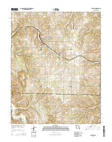 Everton Missouri Current topographic map, 1:24000 scale, 7.5 X 7.5 Minute, Year 2015