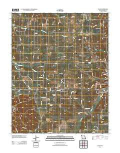Exeter Missouri Historical topographic map, 1:24000 scale, 7.5 X 7.5 Minute, Year 2012