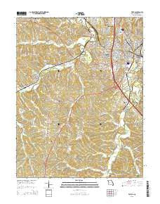 Festus Missouri Current topographic map, 1:24000 scale, 7.5 X 7.5 Minute, Year 2015