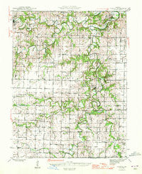 Florida Missouri Historical topographic map, 1:62500 scale, 15 X 15 Minute, Year 1945