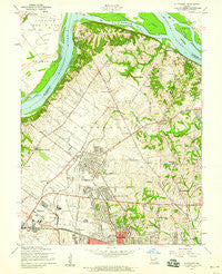 Florissant Missouri Historical topographic map, 1:24000 scale, 7.5 X 7.5 Minute, Year 1954
