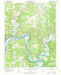 Forsyth Missouri Historical topographic map, 1:24000 scale, 7.5 X 7.5 Minute, Year 1956