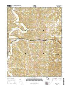 Freeburg Missouri Current topographic map, 1:24000 scale, 7.5 X 7.5 Minute, Year 2015