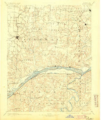 Fulton Missouri Historical topographic map, 1:125000 scale, 30 X 30 Minute, Year 1890