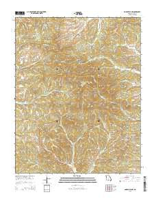 Gainesville NW Missouri Current topographic map, 1:24000 scale, 7.5 X 7.5 Minute, Year 2015