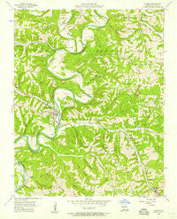 Galena Missouri Historical topographic map, 1:24000 scale, 7.5 X 7.5 Minute, Year 1956