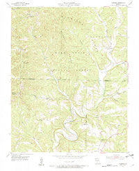 Garrison Missouri Historical topographic map, 1:24000 scale, 7.5 X 7.5 Minute, Year 1955