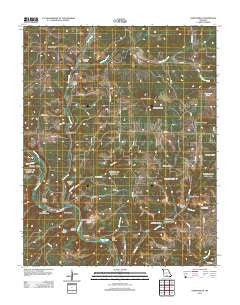 Gentryville Missouri Historical topographic map, 1:24000 scale, 7.5 X 7.5 Minute, Year 2012