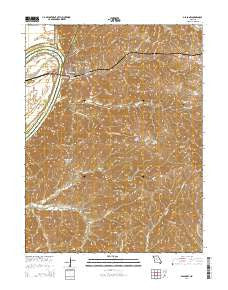Glasgow Missouri Current topographic map, 1:24000 scale, 7.5 X 7.5 Minute, Year 2014