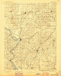 Glasgow Missouri Historical topographic map, 1:125000 scale, 30 X 30 Minute, Year 1890