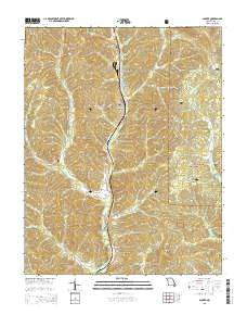Glover Missouri Current topographic map, 1:24000 scale, 7.5 X 7.5 Minute, Year 2015