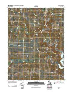 Goss Missouri Historical topographic map, 1:24000 scale, 7.5 X 7.5 Minute, Year 2012