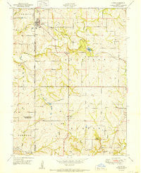 Gower Missouri Historical topographic map, 1:24000 scale, 7.5 X 7.5 Minute, Year 1951
