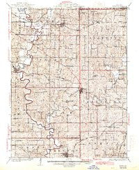 Gower Missouri Historical topographic map, 1:62500 scale, 15 X 15 Minute, Year 1925