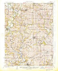 Gower Missouri Historical topographic map, 1:62500 scale, 15 X 15 Minute, Year 1925