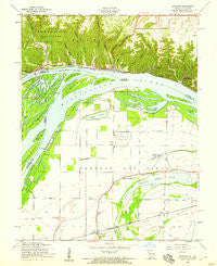 Grafton Illinois Historical topographic map, 1:24000 scale, 7.5 X 7.5 Minute, Year 1954