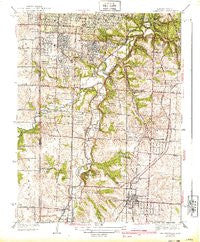 Grandview Missouri Historical topographic map, 1:31680 scale, 7.5 X 7.5 Minute, Year 1939