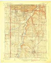 Grandview Missouri Historical topographic map, 1:31680 scale, 7.5 X 7.5 Minute, Year 1939