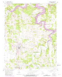 Greenfield Missouri Historical topographic map, 1:24000 scale, 7.5 X 7.5 Minute, Year 1956