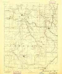 Greenfield Missouri Historical topographic map, 1:125000 scale, 30 X 30 Minute, Year 1886