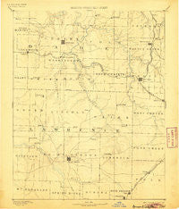 Greenfield Missouri Historical topographic map, 1:125000 scale, 30 X 30 Minute, Year 1886