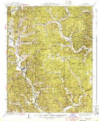 Greenville Missouri Historical topographic map, 1:62500 scale, 15 X 15 Minute, Year 1939