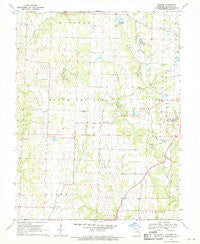 Guthrie Missouri Historical topographic map, 1:24000 scale, 7.5 X 7.5 Minute, Year 1969