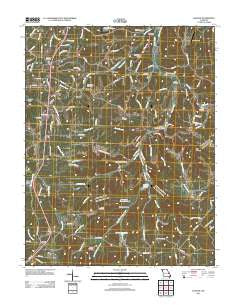 Halifax Missouri Historical topographic map, 1:24000 scale, 7.5 X 7.5 Minute, Year 2012