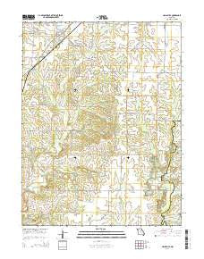 Hallsville Missouri Current topographic map, 1:24000 scale, 7.5 X 7.5 Minute, Year 2014