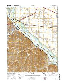 Hannibal East Missouri Current topographic map, 1:24000 scale, 7.5 X 7.5 Minute, Year 2014