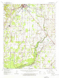 Harviell Missouri Historical topographic map, 1:62500 scale, 15 X 15 Minute, Year 1964