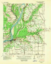 Hickman Kentucky Historical topographic map, 1:62500 scale, 15 X 15 Minute, Year 1939