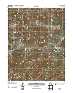 Higbee Missouri Historical topographic map, 1:24000 scale, 7.5 X 7.5 Minute, Year 2012