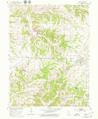 Higbee Missouri Historical topographic map, 1:24000 scale, 7.5 X 7.5 Minute, Year 1953
