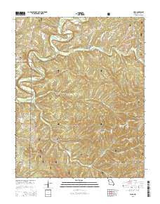 Hilda Missouri Current topographic map, 1:24000 scale, 7.5 X 7.5 Minute, Year 2015