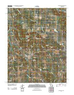 Humansville Missouri Historical topographic map, 1:24000 scale, 7.5 X 7.5 Minute, Year 2011