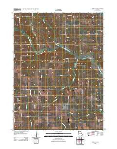 Hurdland Missouri Historical topographic map, 1:24000 scale, 7.5 X 7.5 Minute, Year 2012