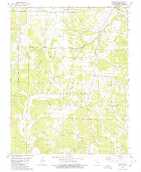 Hurricane Missouri Historical topographic map, 1:24000 scale, 7.5 X 7.5 Minute, Year 1980
