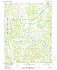 Hurricane Missouri Historical topographic map, 1:24000 scale, 7.5 X 7.5 Minute, Year 1980