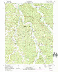 Huzzah Missouri Historical topographic map, 1:24000 scale, 7.5 X 7.5 Minute, Year 1978