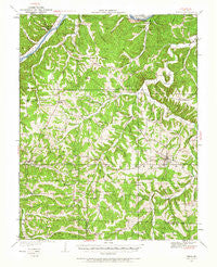Iberia Missouri Historical topographic map, 1:62500 scale, 15 X 15 Minute, Year 1933