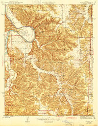 Iconium Missouri Historical topographic map, 1:24000 scale, 7.5 X 7.5 Minute, Year 1944