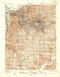 Independence Missouri Historical topographic map, 1:24000 scale, 7.5 X 7.5 Minute, Year 1934