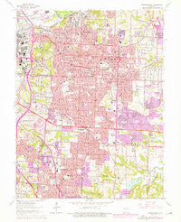 Independence Missouri Historical topographic map, 1:24000 scale, 7.5 X 7.5 Minute, Year 1964