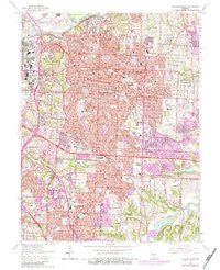 Independence Missouri Historical topographic map, 1:24000 scale, 7.5 X 7.5 Minute, Year 1964