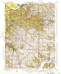 Independence Missouri Historical topographic map, 1:31680 scale, 7.5 X 7.5 Minute, Year 1940