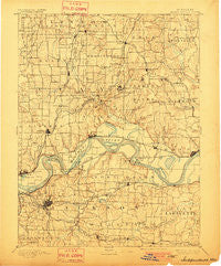 Independence Missouri Historical topographic map, 1:125000 scale, 30 X 30 Minute, Year 1894